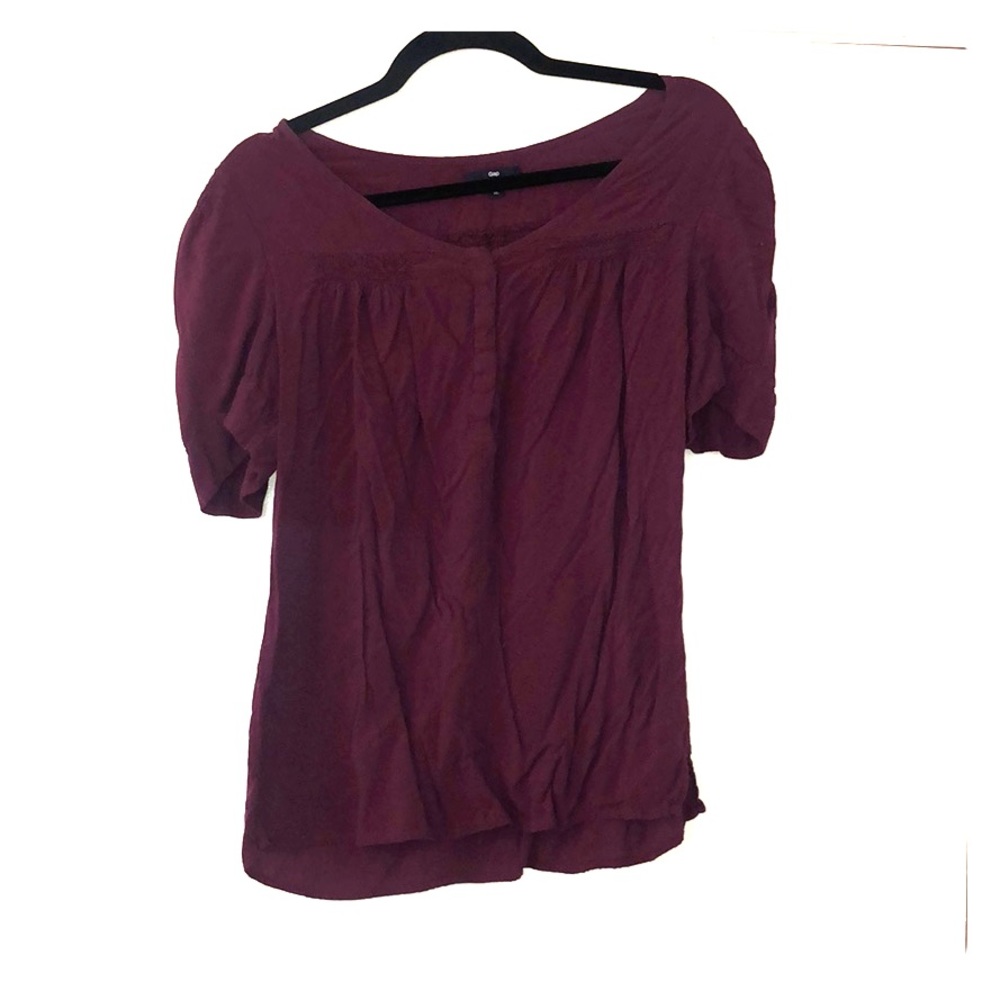 Gap dark purple shirt